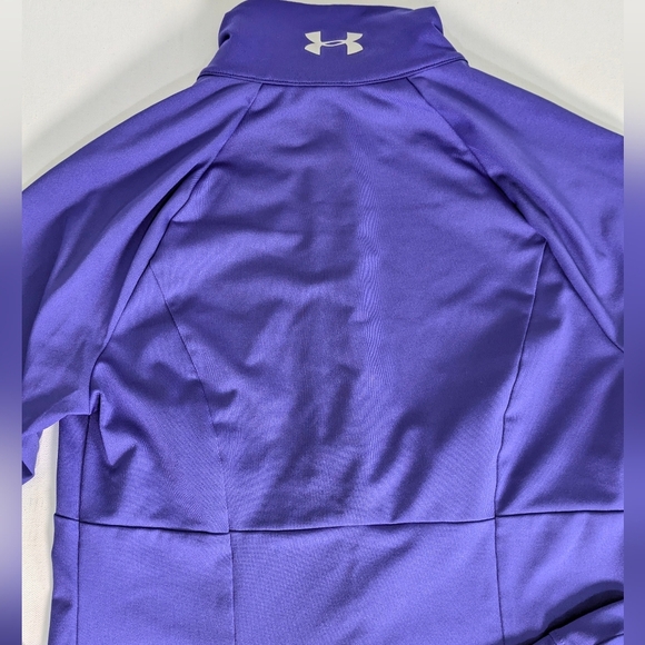 Under Armour Women's size Small Full Zip Jacket Purple Slim Fit Pockets Outdoor - Picture 6 of 11